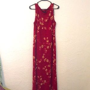 Long floral maxi dress